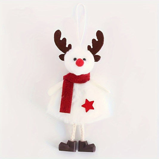 Christmas Tree Hanging Ornaments Snowman Santa Claus Figurine Doll