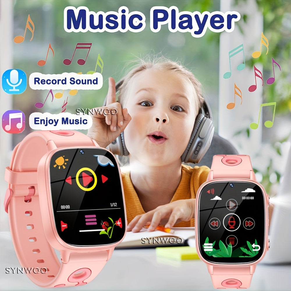 Synwoo Kids Smart Watch Bracelet-No APP-500mAh Pedometer-26 Games-Camera-Video