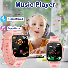 Synwoo Kids Smart Watch Bracelet-No APP-500mAh Pedometer-26 Games-Camera-Video