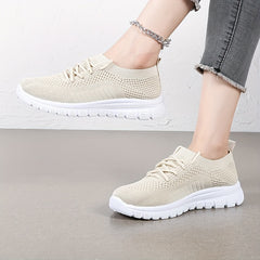 Mesh Non-Slip Sports Sneakers Lightweight Lace-Up Casual Gym Shoes