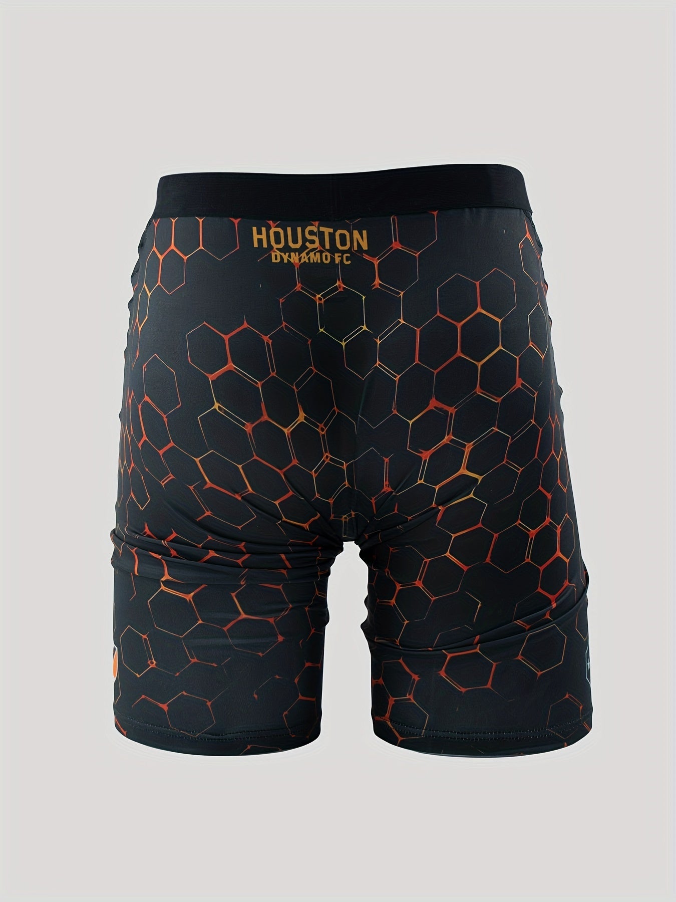 Men's Honeycomb Print Swim Trunks Quick Dry Beach Shorts