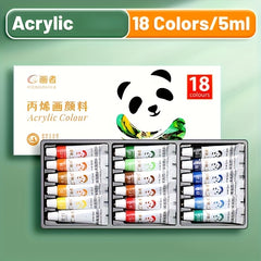 Acrylic Dye Set 12 18 24 5ml Water proofable Artistic Adult Artist