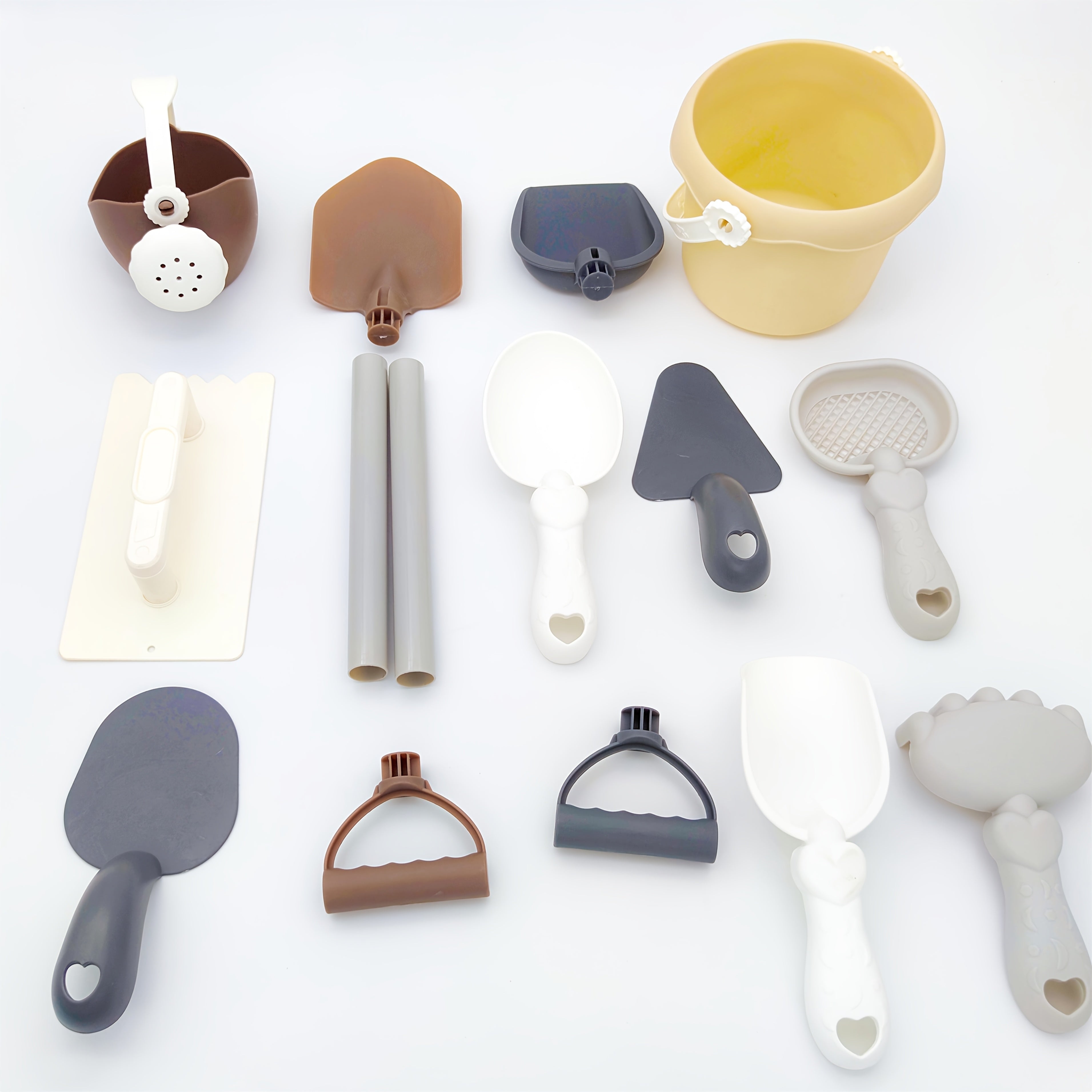 19pc MARPHY Beach Toys Set Sandcastle Molds Shovel Bucket Scoop Non Toxic