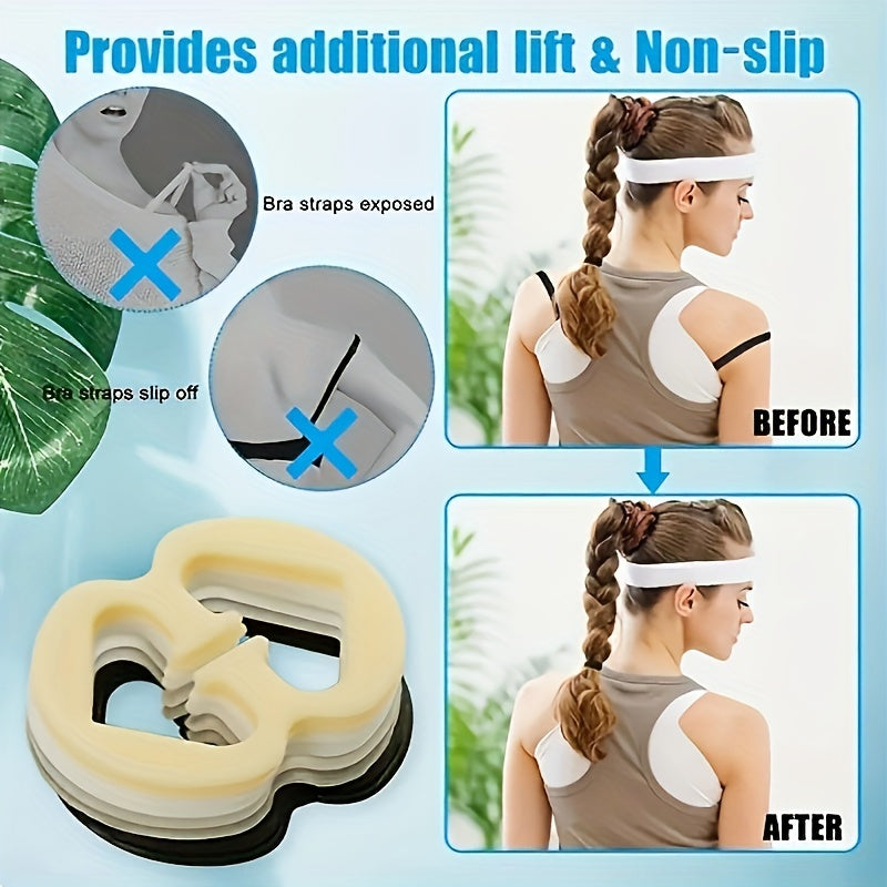 10 Pcs Invisible Bra Strap Clips Non-slip Buckles Conceal Straps