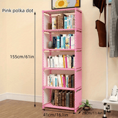 5-Layer Bookshelves Storage Racks for Bedroom/Living Room Display