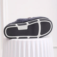 Cartoon Animal Plush House Slippers for Men