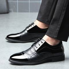 Men's Derby Style Dress Shoes Lace-up Formal Oxfords