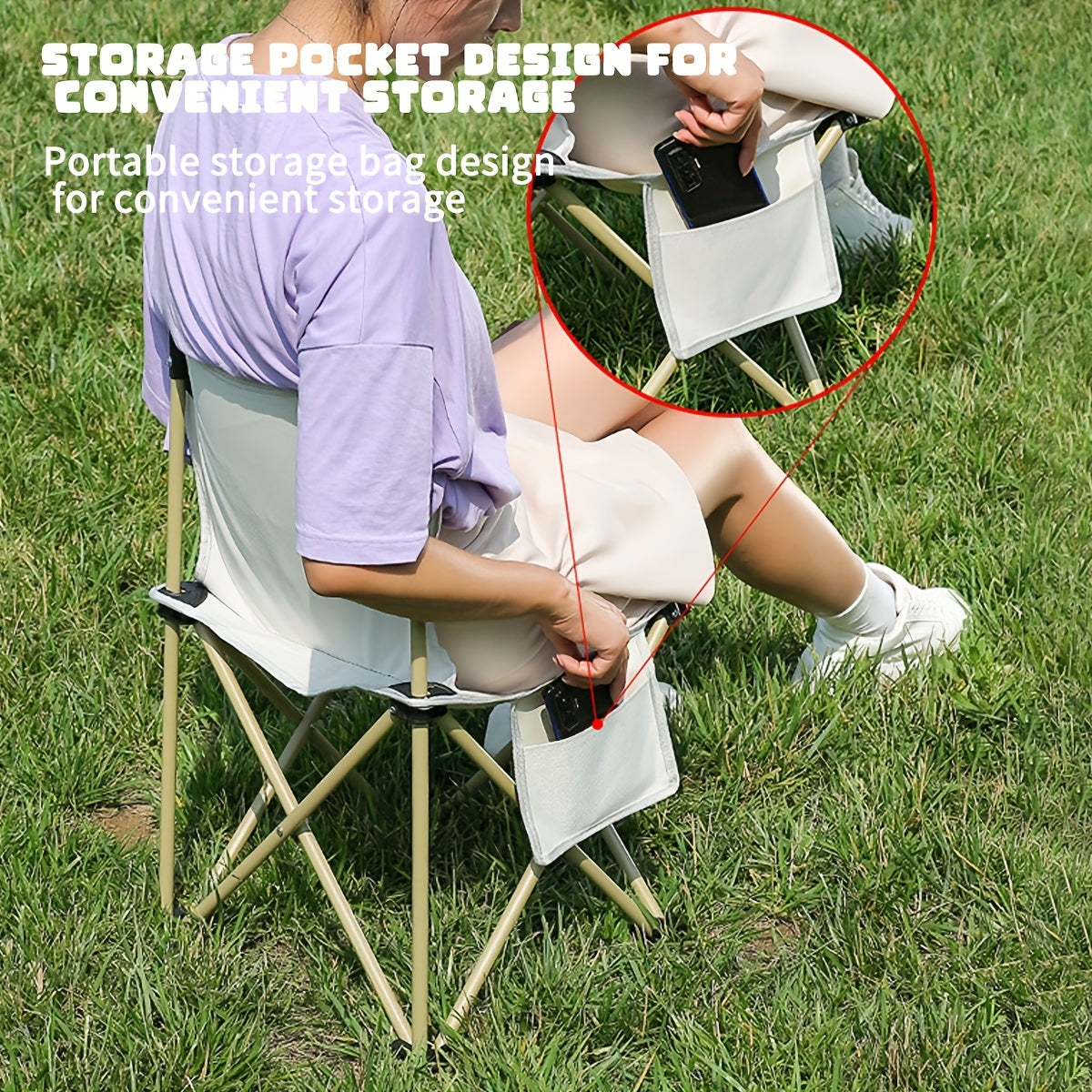 Portable Folding Chair for Camping and Traveling