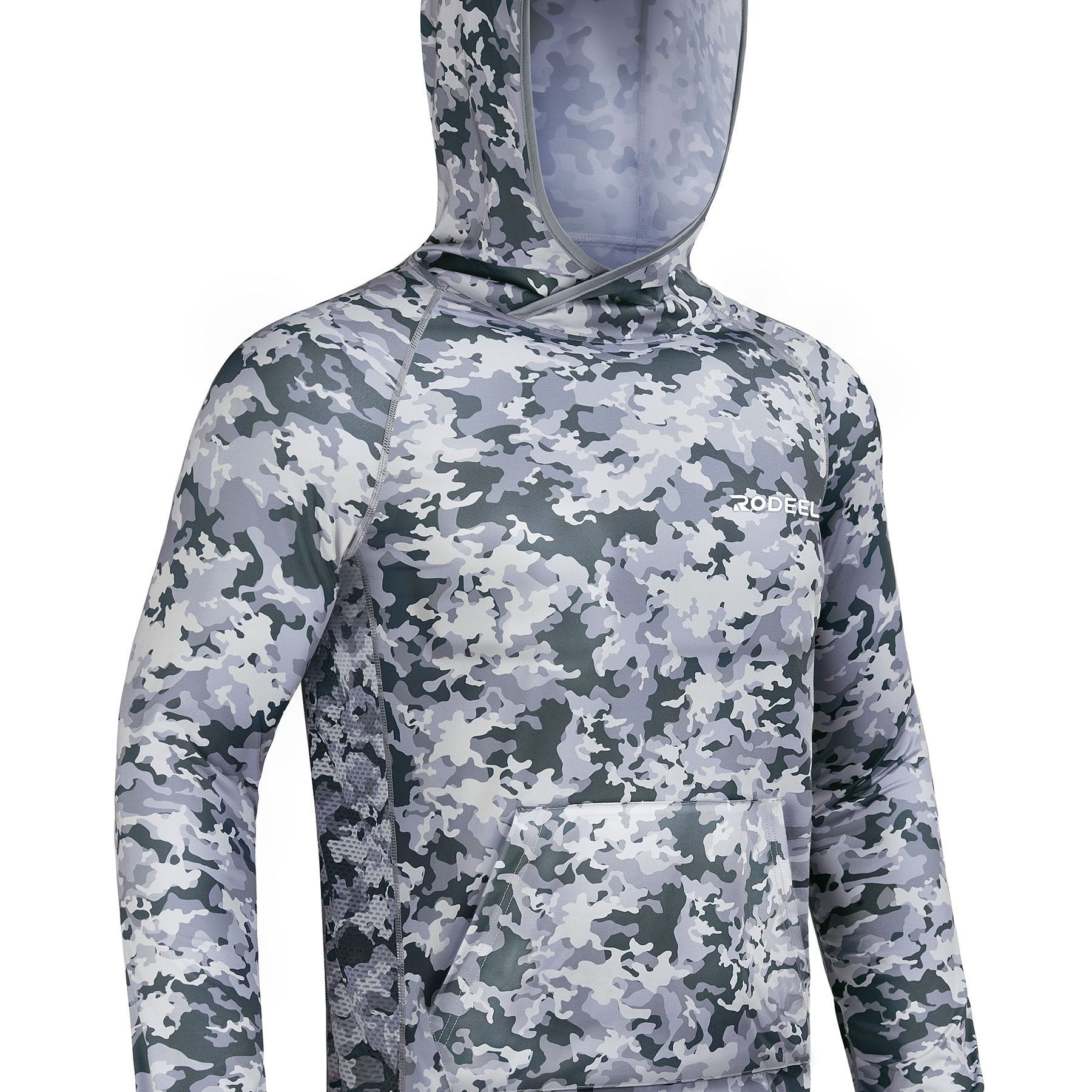 Men's Camo UPF 50 Sun Protection Hoodie Long Sleeve