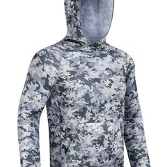 Men's Camo UPF 50 Sun Protection Hoodie Long Sleeve