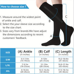 Men's Compression Zipper Sport Socks, Sweat Absorbing, Comfy, Breathable