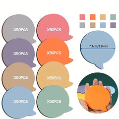 50 Sheets Transparent Sticky Notes Bubble Round Clear Sticky Tabs Translucent