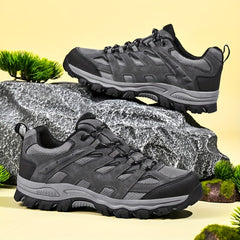 Men's Mesh Lace Up Hiking Sneakers Non Slip Outdoor Shoes