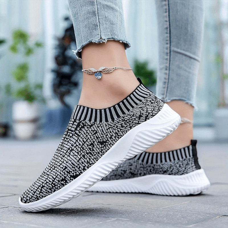 Women's Knit Sock Shoes Slip On Low Top Sports Shoes