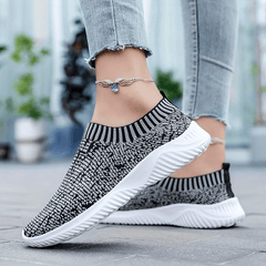 Women's Knit Sock Shoes Slip On Low Top Sports Shoes