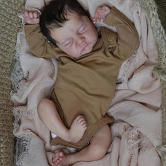 19" Reborn Doll Lifelike Newborn Soft Touch 3D Skin Hand Painted Art Doll