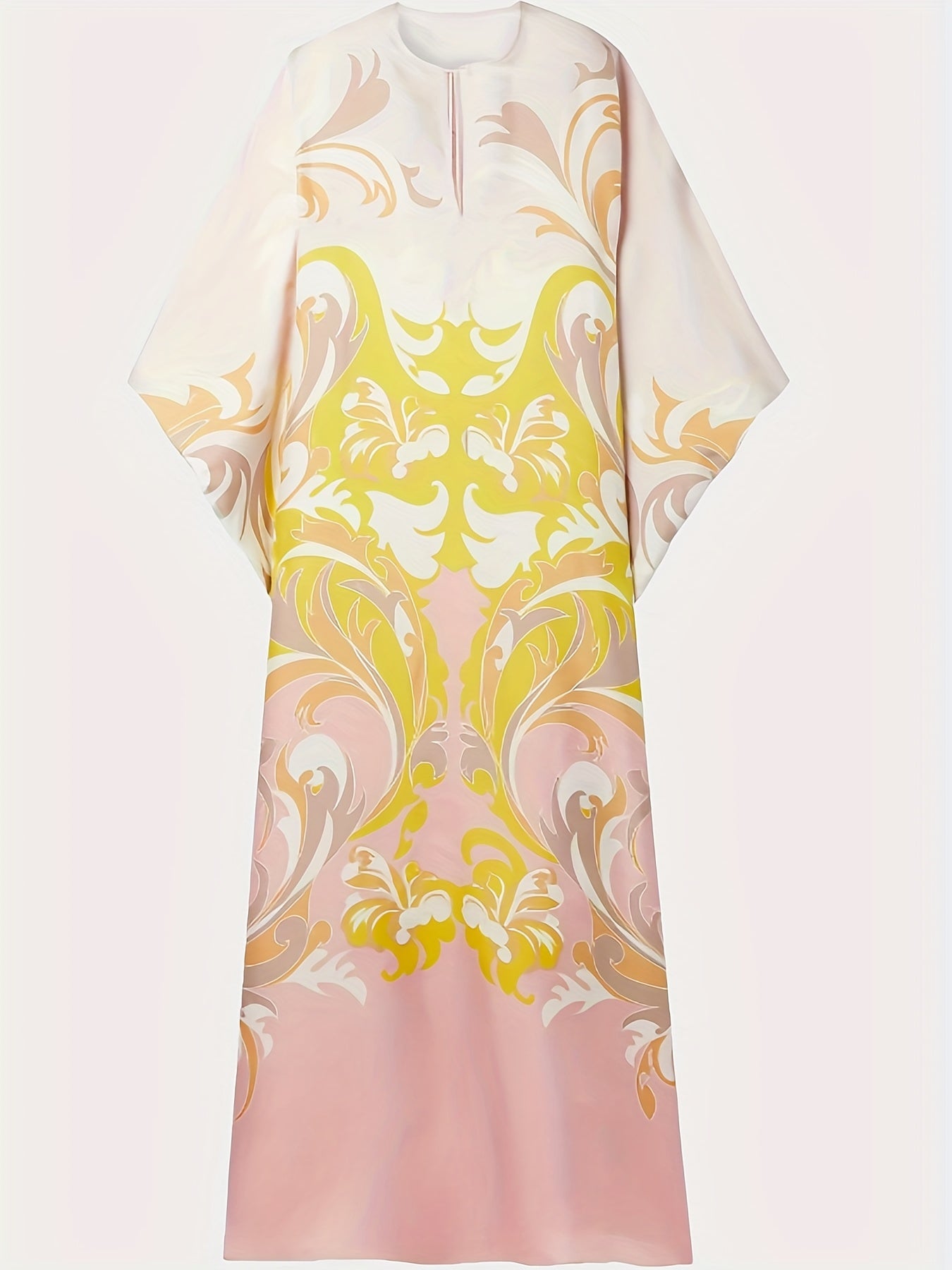 Kaftan Dress Women's Tribal Ombre Maxi Dress