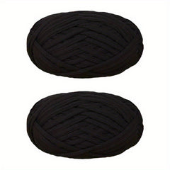 2pcs Cotton Thick Knitting Fabric Yarn DIY Soft Woven Rug Bag 100g