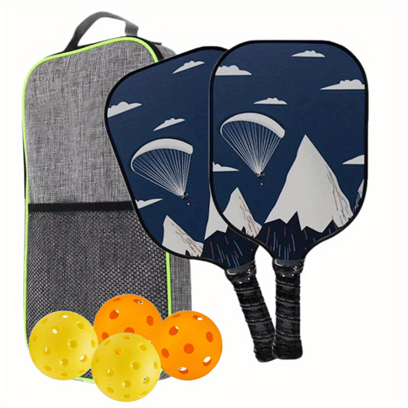 Carbon Fiber Pickleball Set with 2 Paddles and Bag