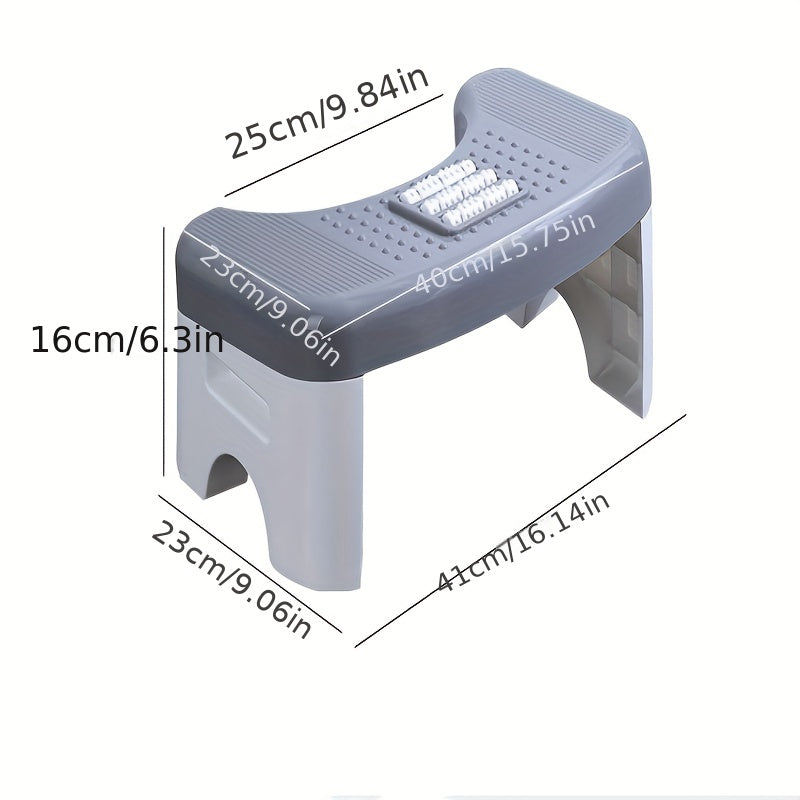 Portable Foldable Bathroom Toilet Stool with Foot Massage