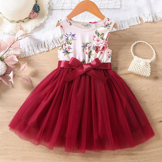 Girls Sleeveless Party Princess Dress Kids Summer Clothes