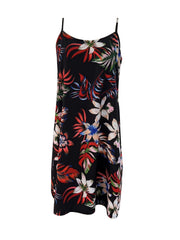 Floral Print Mini Dress Spaghetti Strap Summer Dress