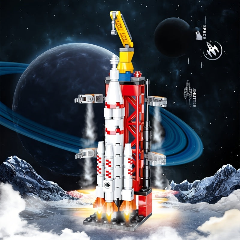 Engineering Vehicle Tank Space Battleship Military Series Puzzle Toy