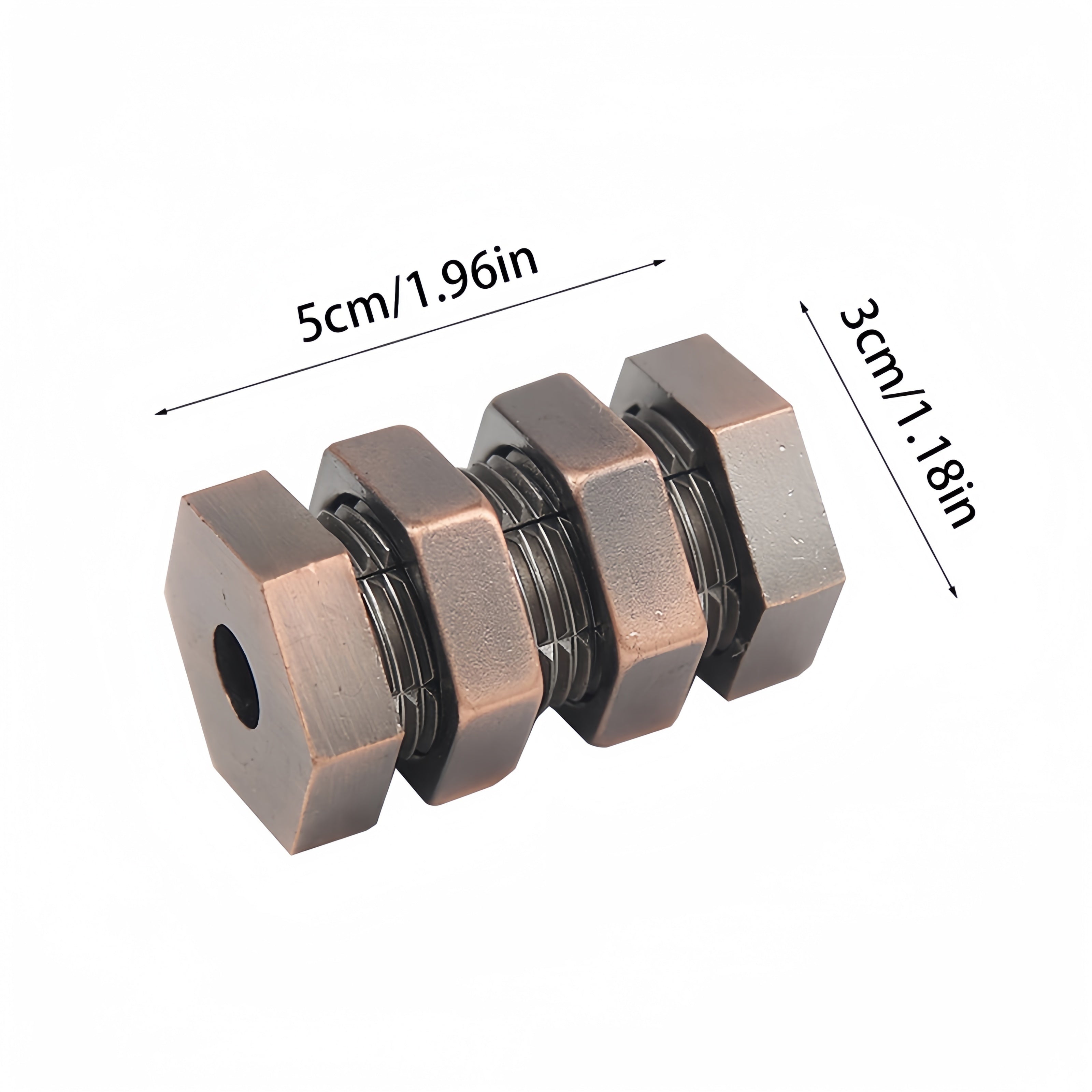 Bronze Metal Disassembly Puzzle for Adults Brain Teaser Mind Challenge