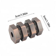 Bronze Metal Disassembly Puzzle for Adults Brain Teaser Mind Challenge