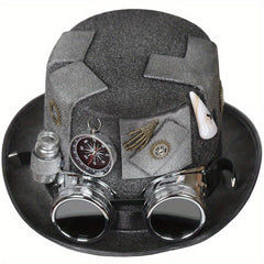 Steampunk Bottle Hat with Compass Goggle