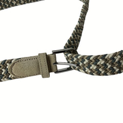 Multicolored Suede Elastic Belt for Boy Girl Youth