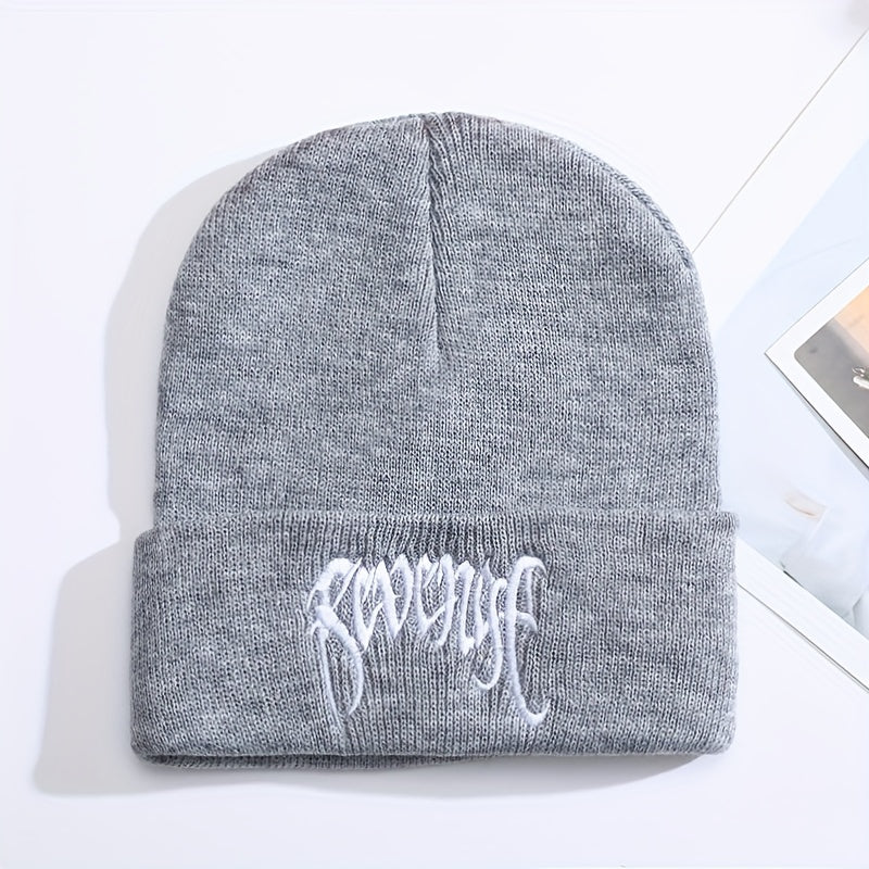 Warm Knitted Hat for Big Head Circumference