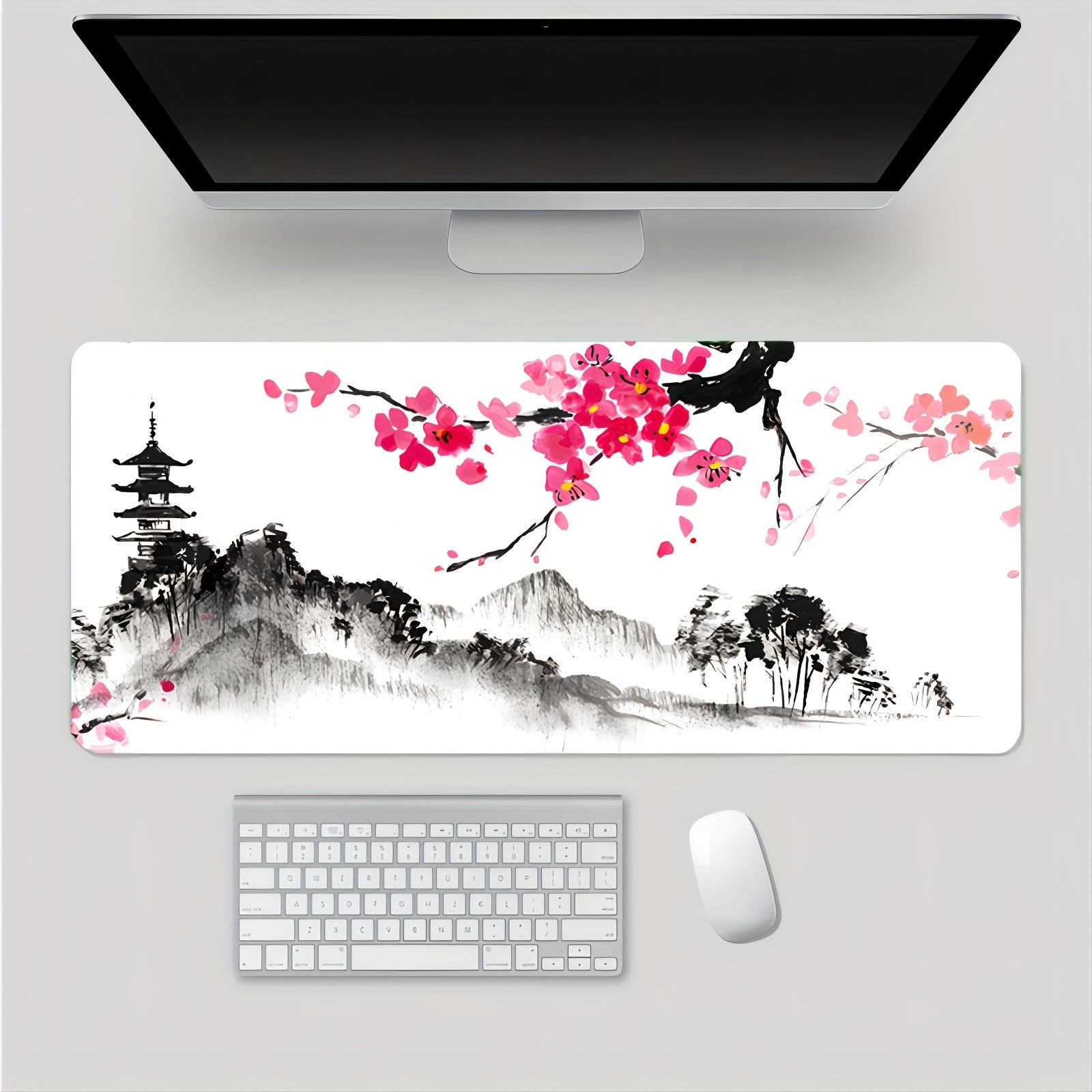 Large Gaming Mouse Pad - Non-slip, Thickened, Washable Rubber Material