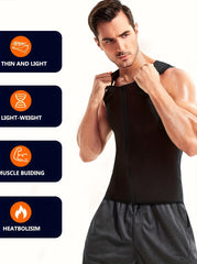 Men's Waist Trainer Tank Top for Workout Weight Loss