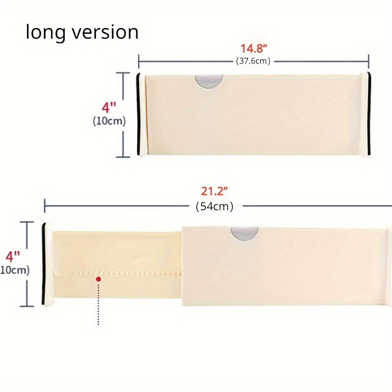 Drawer Divider Organizer 4 Pack Adjustable Dividers for Bedroom Bathroom Closet