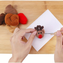 100pcs Needle Felting Wool Roving DIY Craft Spinning Blend