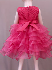 Baby Girls Mesh Sleeveless Princess Dress Clothes