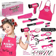 Girls Beauty Salon Set Hair Cutting Kit Pretend Play Hairdresser Toy