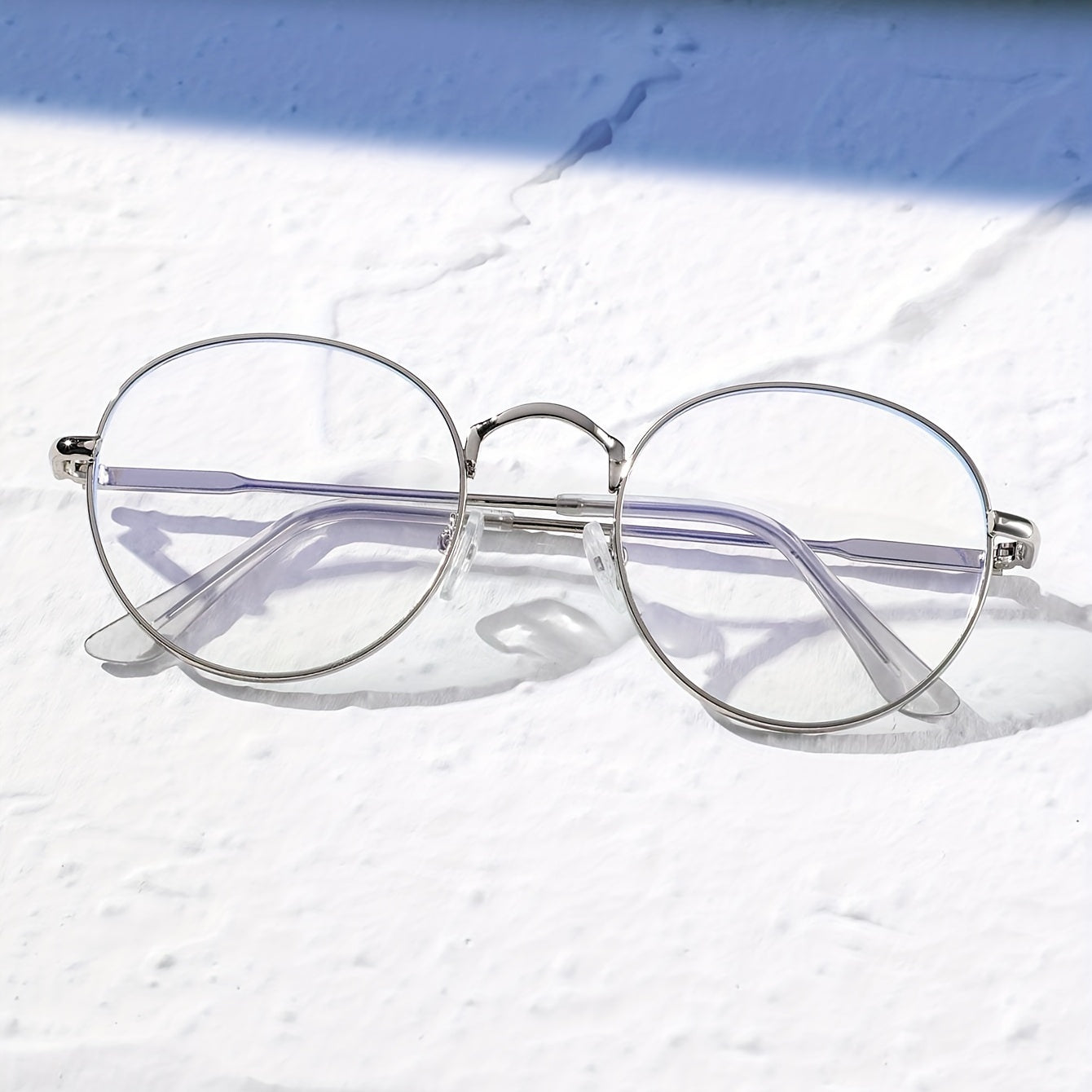 Minimalist Round Frame Clear Lens Glasses
