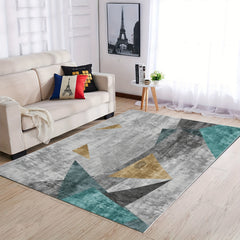 Nordic Geometric Floor Carpet Non Slip Rug Machine Washable