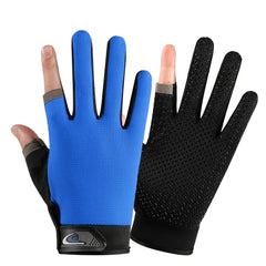 2Pcs Fingerless Fishing Gloves Non-slip Thin Protection