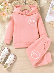 Girls Combat Boots Sweatsuit Hoodie & Sweatpants Set