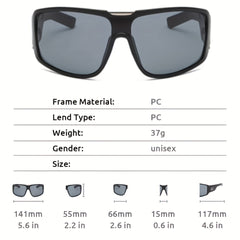 Men's Outdoor Large Frame Sunglasses Sports Cycling Colorful Sunglasses
