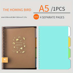 A5 Loose Leaf Notebook Refill Horizontal Line Grid A4 Thickened Notebook