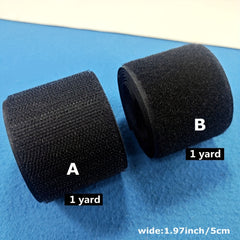 Nylon Sew On Hook Loop Tape Non Adhesive Fastener Set for Bags Clothes