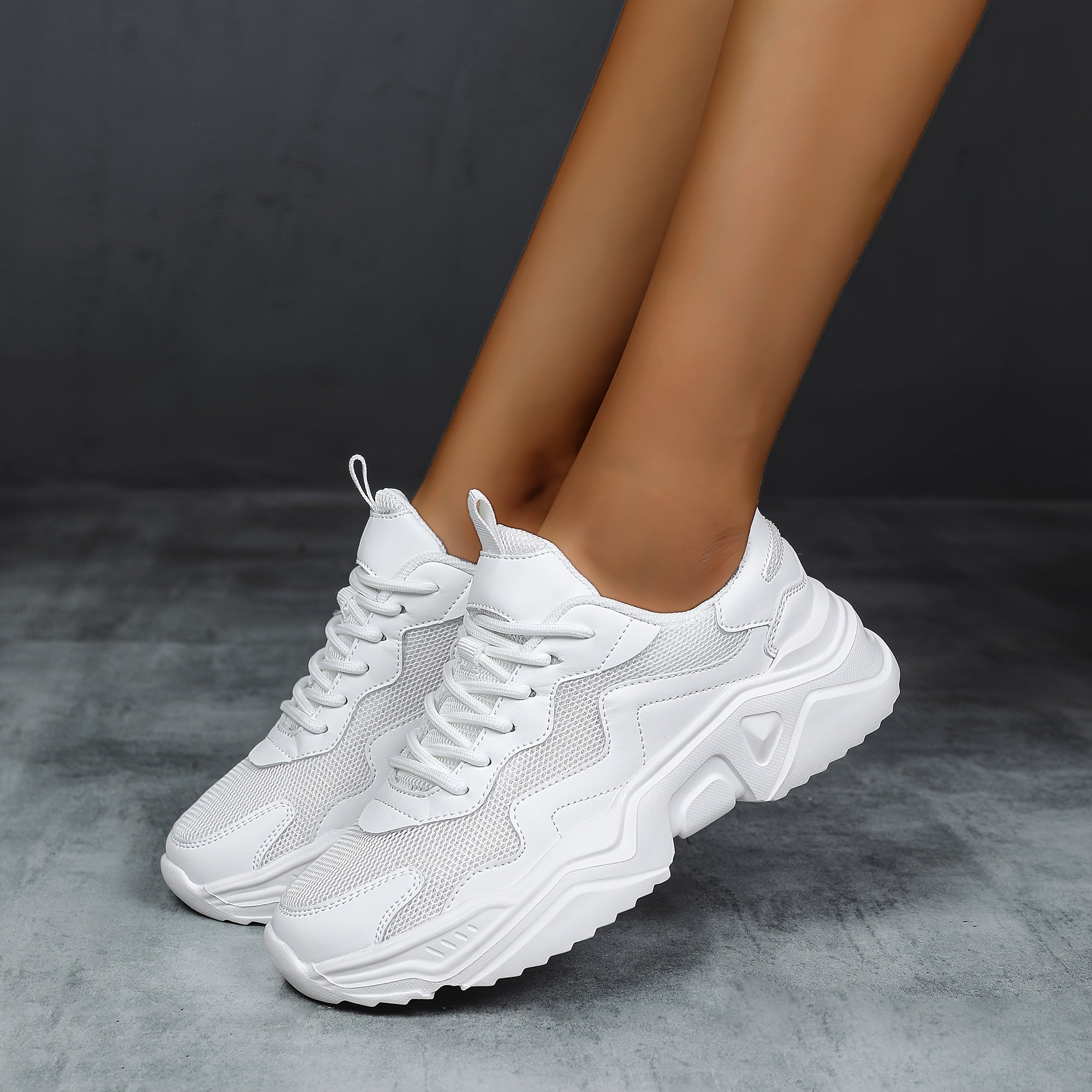 Women's Mesh Breathable Chunky Sneakers