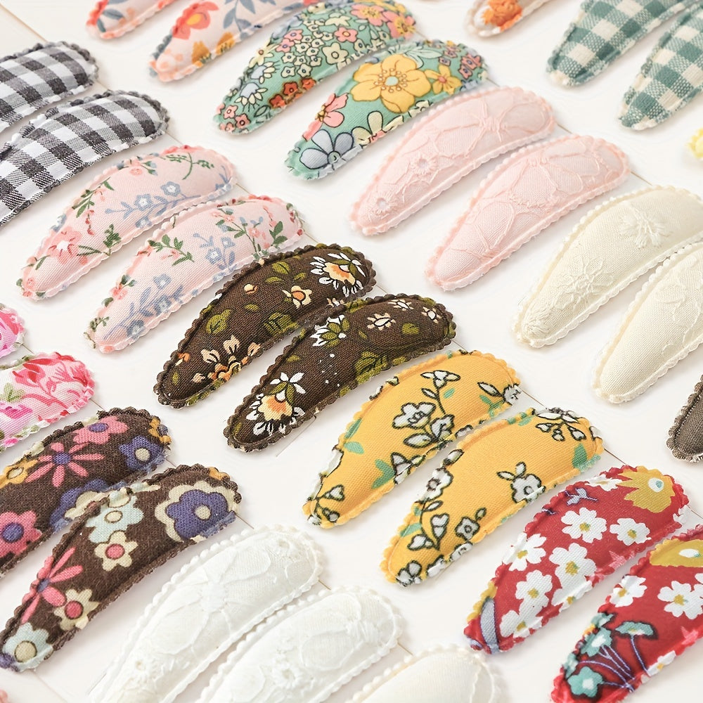 10pcs Flower Pattern Hairpins Hair Clips For Girls Headband Kids Accessories