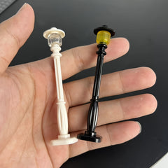 3pcs Street Lamp Building Block Ornaments Halloween Christmas Decor Toy