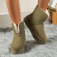 Non slip Warm Tube Snow Boots Thick Bottom Shoes Women's Footwear