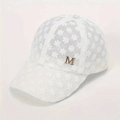 Summer Thin Lace Peaked Cap for Men Women